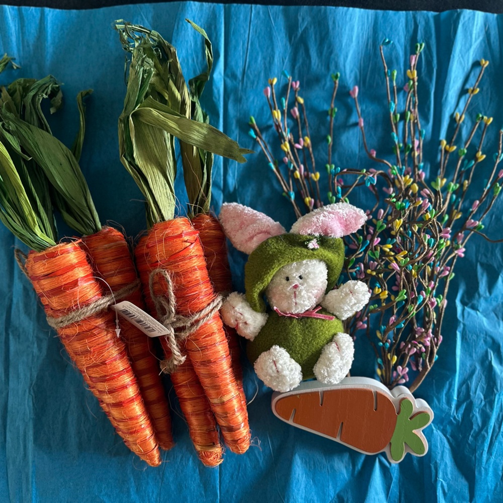 Easter Bunny and Carrot Decor bundle